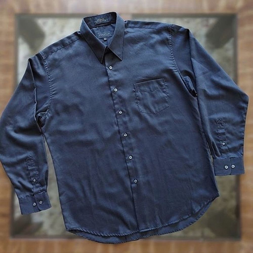 Studio Profilo Black long sleeve dress shirt